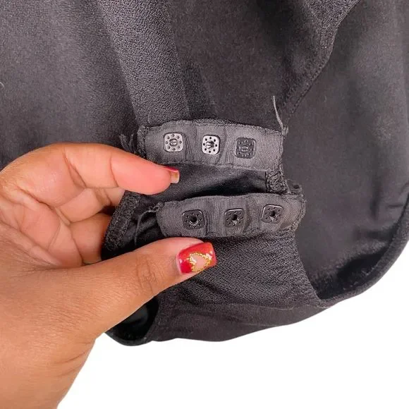 Boohoo Womans Plus Size Black Bodysuit with Lace Sleeves US 16 – (21) - Picture 8 of 9